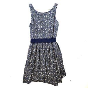 Polo By Ralph Lauren Girls Blue Multicolor Floral, Casual A-line Dress. Size 10.